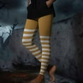 thumbnail image 6 of Ayfxijin Work Pants Women's Halloween Striped Print Leggings Sports Fitness Pants Tight Peach Hip Yoga Stretch Pants, 6 of 9