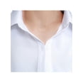 thumbnail image 5 of Nicesee Women 3/4 Sleeve Button Long Shirt White Elegant Blouse, 5 of 6