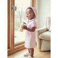 thumbnail image 4 of SUNSIOM Robe de Plage à Manches Courtes pour Filles, Fermeture Éclair, Rayée, pour Enfants, 4 of 6