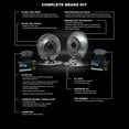 thumbnail image 3 of R1 Concepts Front Rear Brakes and Rotors Kit |Front Rear Brake pads| Brake Rotors and Pads| Euro Ceramic Brake Pads and Rotors| Hardware Kit|fits 1997-2004 Porsche Boxster, 3 of 6
