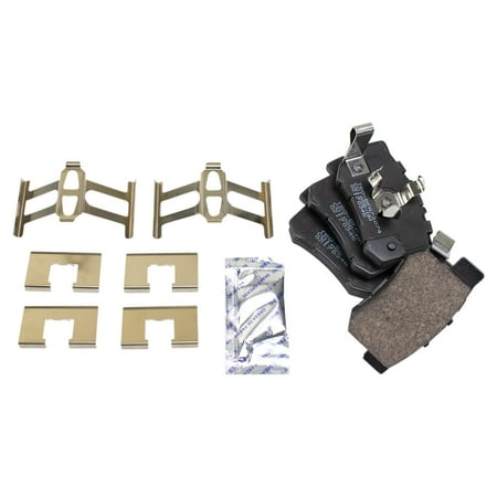 TRQ Rear Premium Posi Ceramic Brake Pad & Kit for CR-V Crosstour RDX New BFA73074 Fits select: 2005-2016 HONDA CR-V  2010-2018 ACURA RDX