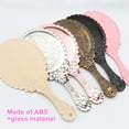 thumbnail image 2 of Hand mirror Retro hand mirror with handle makeup mirror travel mirrorbronze, 2 of 5
