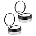 thumbnail image 2 of Leak Proof Loose Powder Storage Case Black 2Set 2.8x2.8x1.6In, 2 of 9