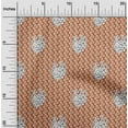 thumbnail image 1 of oneOone Georgette Viscose Orange Fabric Abstract Block Sewing Craft Projects Fabric Prints By Yard 42 Inch Wide, 1 of 5