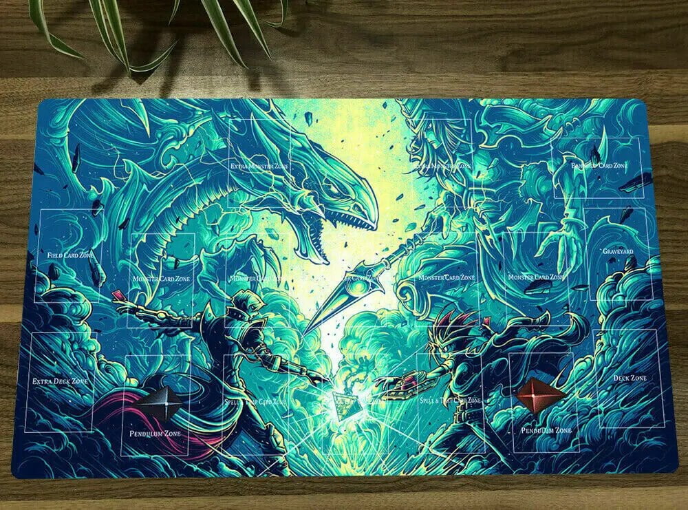 Alfombrilla De Juego De Dragón Ojos Azules | Tapete Para Cartas TCG/CCG | 60x35 Cm Con Bolsa Incluida | Ideal Para Coleccionistas