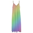 thumbnail image 3 of New Pastel Ombre Sleeveless Dress birthday dress dresses for official occasions evening dress woman, 3 of 4