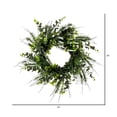 thumbnail image 3 of Vickerman 24" Green Artificial Rosemary & Eucalyptus Wreath., 3 of 6