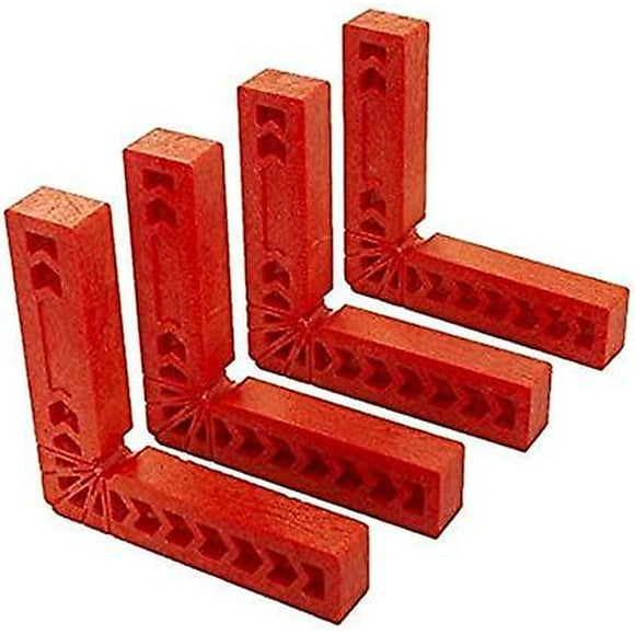 Set Of 4 Positioning Squares 90 Degree L Type Right Angle Clamps, Woodworking Tool For Box, Door, Picture Frames