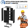 thumbnail image 6 of 72" Tall Metal Garage Cabinet, Lockable Steel Storage with 4 Shelves, 6 of 26