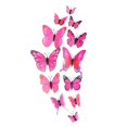 thumbnail image 1 of Decal Wall Stickers Sticker Bedroom 12 Pieces 3D Butterfly Home Decoration, 1 of 8