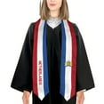 thumbnail image 3 of More design Graduation shawl Netherlands Flag & United States Flag Stole Sash Honor Study Aboard International Students, 3 of 10