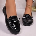 thumbnail image 4 of WHLBF Womens Shoes Slip-on Casual Solid Color Shallow Mouth Flat Heel Shoes Plus Size Shoes Size 7.5, 4 of 9