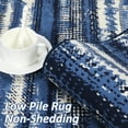 thumbnail image 3 of Haperlare Area Rug Boho Rug Washable Area Rug for Bedroom Living Room Neutral Moroccan Bohemian Farmhouse Rug Geometric Floor Carpet, 2' x 6' Blue, 3 of 7
