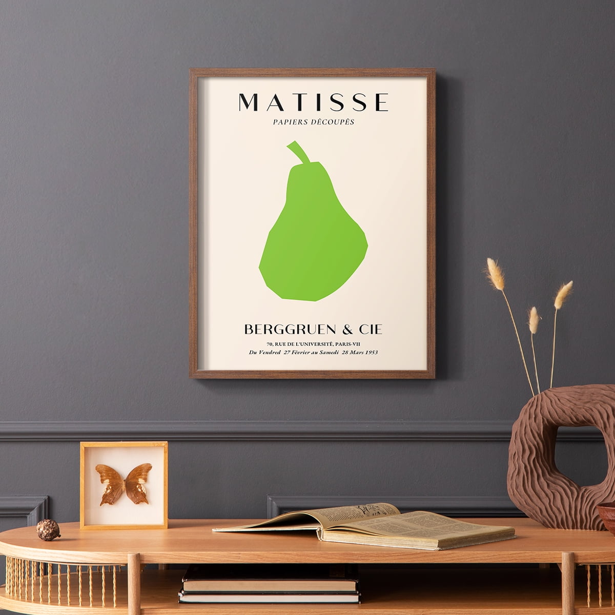 Matisse CLXXII Framed Print in Brown Solid Wood 8 x 10 Framed Print