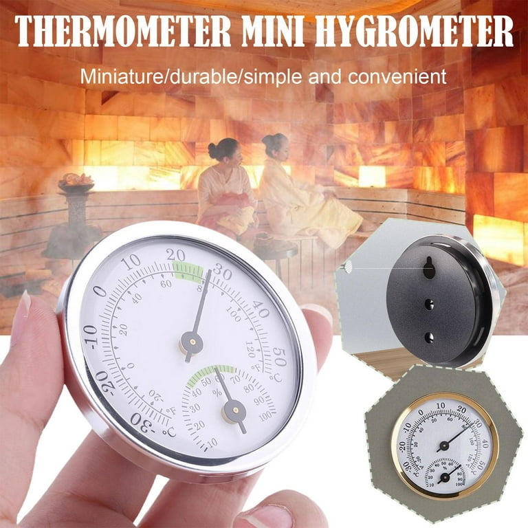 Indoor Outdoor Thermometer Mini 1 Wall Thermometer Hygrometer