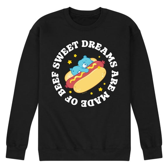 Care Bears - Sweet Dreams Made Of Beef Hot Dog - Men's Crew Fleece Sweatshirt