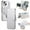 Silver, variant on Cases for iPhone 15 Case with Card Holder [Compatible with MagSafe] [Camera Lens Protector] [RFID Blocking]  Plating Clear Case 2 in 1 Detachable Flip Wallet for iPhone 15, Silver