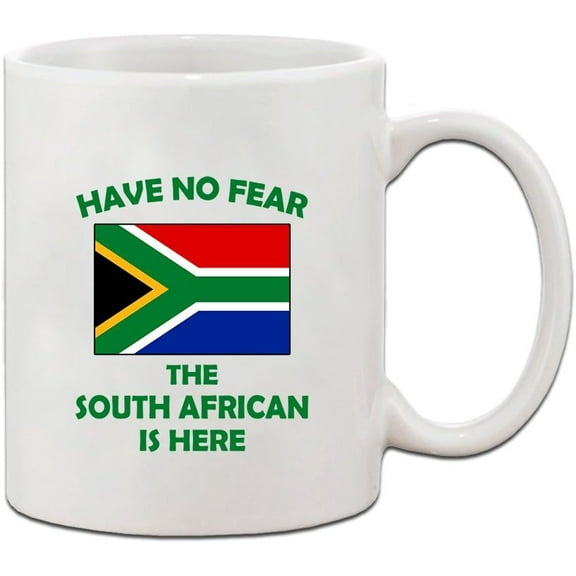 Have No Fear South African Is Here South Africa Ceramic Coffee Tea Mug Cup Holiday Christmas Hanukkah Gift For Men & Women