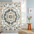 thumbnail image 4 of Shower Curtains for Bathroom, Farmhouse Boho Waterproof Fabric Shower Curtain, Vintage Farmhouse Bohemia Pattern Art Decorative Bathroom Curtain for Bathtub, 66"x72", No Hooks Included, 4 of 9