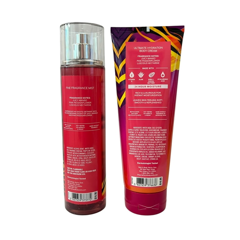 Bath & Body Works Bali Mango Mist & Body Cream Set - Walmart.com