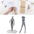 thumbnail image 2 of Human Body Drawing Mannequin with Stand,Action Figure Body,Customizable Poses Movable PVC Widely Used Drawing Mannequin for Home Office (Woman), 2 of 9
