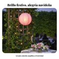thumbnail image 3 of Abbraccia Farolillo de papel redondo para exteriores, impermeable, superficie cepillada, decoración festiva, resistente al sol, duradero, 3 of 6