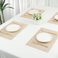 thumbnail image 7 of Unique Bargains Farmhouse Placemats Set of 8 for Dining Table Decor Gold 18x12in, 7 of 7
