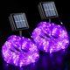 thumbnail image 1 of Luces solares en forma de cuerda QITONG, 10 m, 100 LED, 8 modos, paquete de 2 unidades, 1 of 9