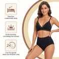 thumbnail image 5 of Period Underwear for Women, PUTUO Leakproof High-Waisted Menstrual Panties, Soft Breathable Cotton, Full Coverage Protection for Heavy Flow & Postpartum, 3 Pack, Multicolor, 5 of 8