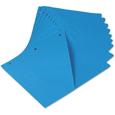 Universal Slash Cut Pockets ((2 Pack) Universal Slash-Cut Pockets for Three-Ring Binders, Jacket, Letter, 11 Pt., Blue, 10/Pack)