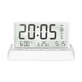 thumbnail image 1 of Counter Organizers Multi Function Digital LCD Large Screen Weather Clock Indoor Temperature And Humidity Meter With Alarm Clock Weekly Calendar Weather Forecasts, 1 of 7
