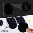 thumbnail image 4 of Advancent 20 piezas llaveros acrílicos con discos redondos Kit negro adorno de doble cara espacios en blanco artesanía etiquetas Accesorios Artesanía, 4 of 6