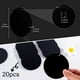 thumbnail image 2 of Yuarrent 20 piezas llaveros acrílicos Kit de discos de bricolaje sin terminar negro ornamento de doble cara proyectos en blanco regalo Artesanía, 2 of 6