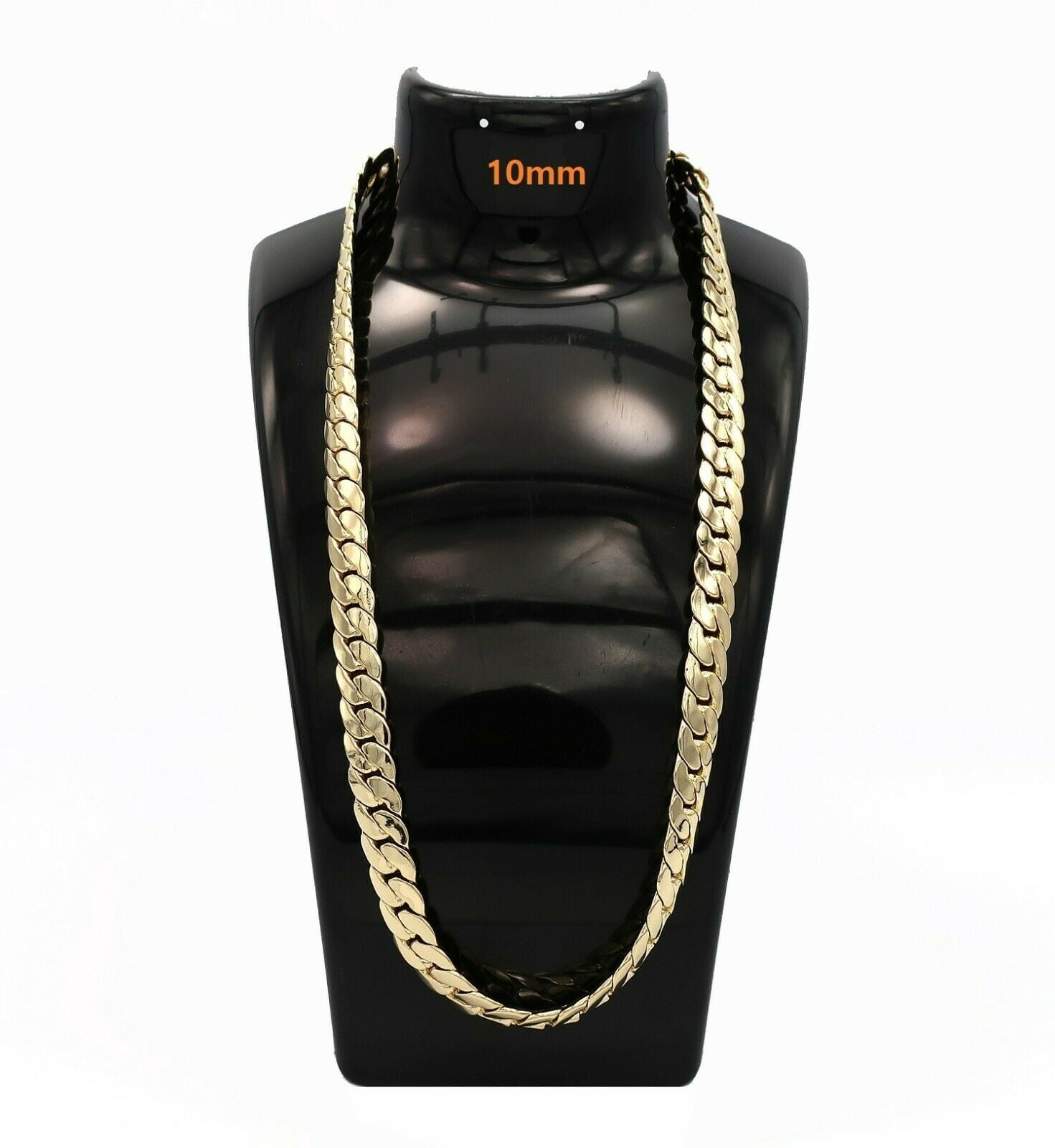 10mm Miami Cuban link Chain Necklace 