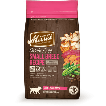 Merrick Lil' Plates Grain-Free Real Chicken + Sweet Potato Recipe Small Breed Dry Dog Food, 4