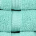 thumbnail image 5 of Home Weavers  Elegance Essentials 550GSM Cotton Zero Twist Super Absorbent Bath Towel Set of 3 Turquoise - 27"x54", 16"x24", 13"x13", 5 of 5