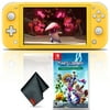 Nintendo Switch Lite (Yellow) Gaming Console Bundle with Plants vs Zombies Battle for Neighborville and Cleaning Cloth