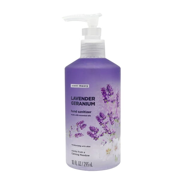 Scent Theory Hand Sanitizer Gel, Lavender Geranium Antibacterial Gel