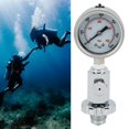 thumbnail image 4 of Dive Pressure Gauge, Accurate 0-400 Bar Easy To Read Chrome Scuba Diving Tank Checker Clear Dial 0-6000 PSI  For DIN Diving Valve ANGGREK Scuba Diving Tank Checker, 4 of 8