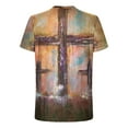 thumbnail image 4 of Qertyioot T-shirt à Manches Courtes Imprimé pour Hommes Col Rond Mode Décontractée Manches Courtes Liquidation, 4 of 5