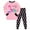 Pink, variant on Nwiuh Girls Pajamas Sets Toddler Girls Cotton Pjs Sleepwear Sets (Red, 6-7 Years)