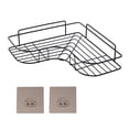 thumbnail image 1 of Estante triangular para carrito de ducha, soporte de almacenamiento en esquina para baño, organizador para inodoro, dormitorio y cocina - Negro Sunnimix estante de ducha de esquina, 1 of 8