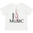 thumbnail image 3 of Inktastic I Love Music Boys or Girls Toddler T-Shirt, 3 of 5