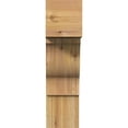 thumbnail image 3 of Ekena Millwork 6"W x 18"D x 22"H Funston Block Rough Sawn Bracket, Western Red Cedar, 3 of 25