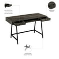 thumbnail image 2 of Steele 54W Writing Desk in Dark Gray Hickory by Bush Furniture - Engineered Wood, 2 of 7