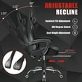Homall Gaming Massage Chair with Headrest & Footrest Heavy Duty PU