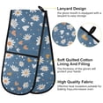 thumbnail image 4 of Dailycode Double Sided Oven Mitt with Loop Heat Resistant Kitchen Long Potholders 7" x 35" Daisy Flower and Heart, 4 of 6