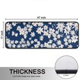 thumbnail image 5 of Kitchen Rugs Sets Of 2,Dark Blue Daisy Flower Pattern Anti Fatigue Kitchen Mat Rugs Non Slip Washable,Decorative Kitchen Floor Mats for Kitchen,Sink,Laundry,17"x47"+17"x47", 5 of 5