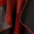 thumbnail image 6 of Segolike Women's Warm Cape Blanket Ladies Open Front Wrap Poncho Shawl Plaid Cardigan - Red, as described, 6 of 8