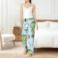 thumbnail image 6 of Lsque Cute Floral Frog Print Women's Pajama Pants, Lounge Pant - Comfortable Home Wear,Elastic Waistband, Stylish Design-Medium, 6 of 9